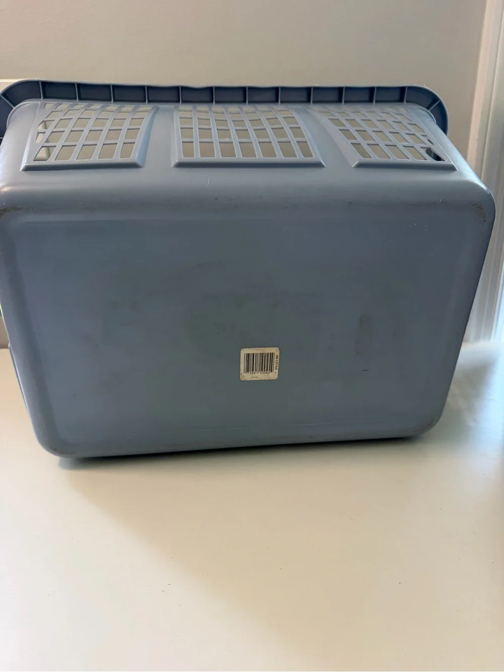 Vtg 1990's Rubbermaid Light Blue Rugged Heavy-Duty Laundry Basket 2965
